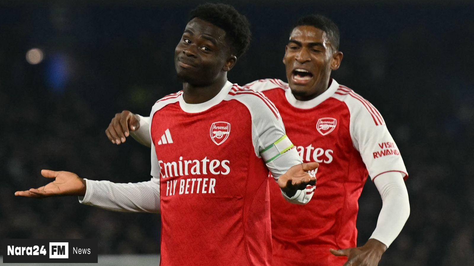 Arsenal Defeats Brighton 1-0 with Early Saka Goal, Extends Lead in Premier League