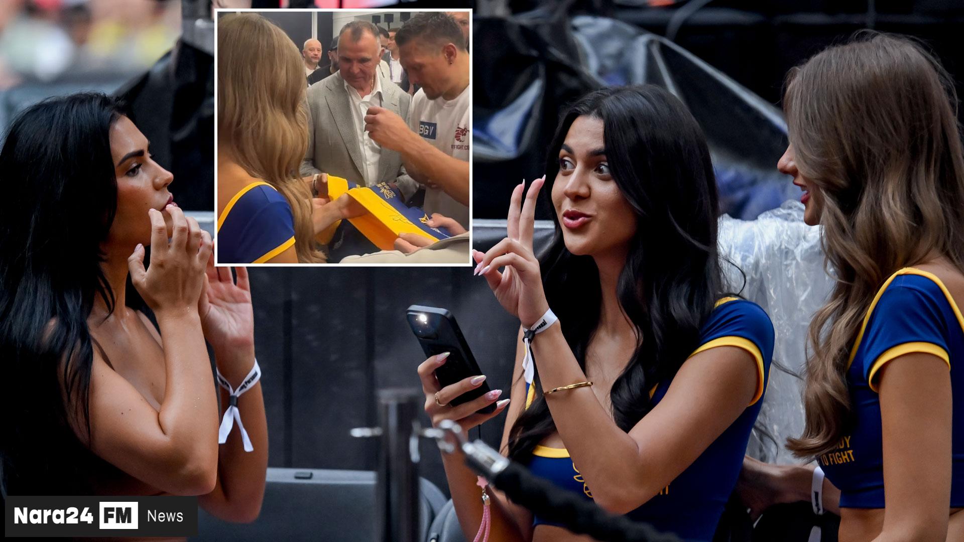 Ring Girls Share Behind-the-Scenes Moments from Usyk vs. Dubois Fight, Get Uniforms Signed
