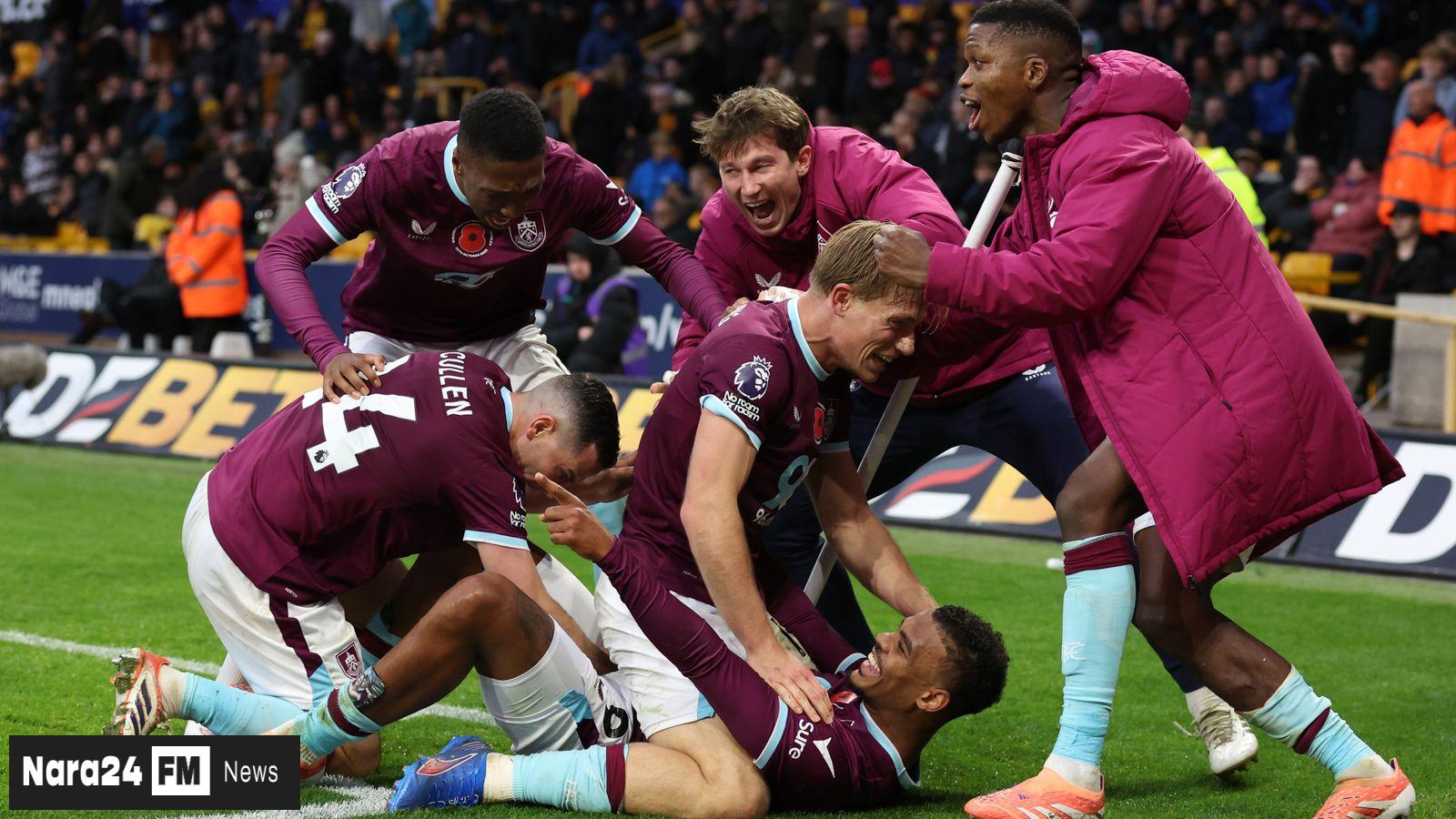 Dramatic Late Strike Seals Burnley Victory Over Struggling Wolves