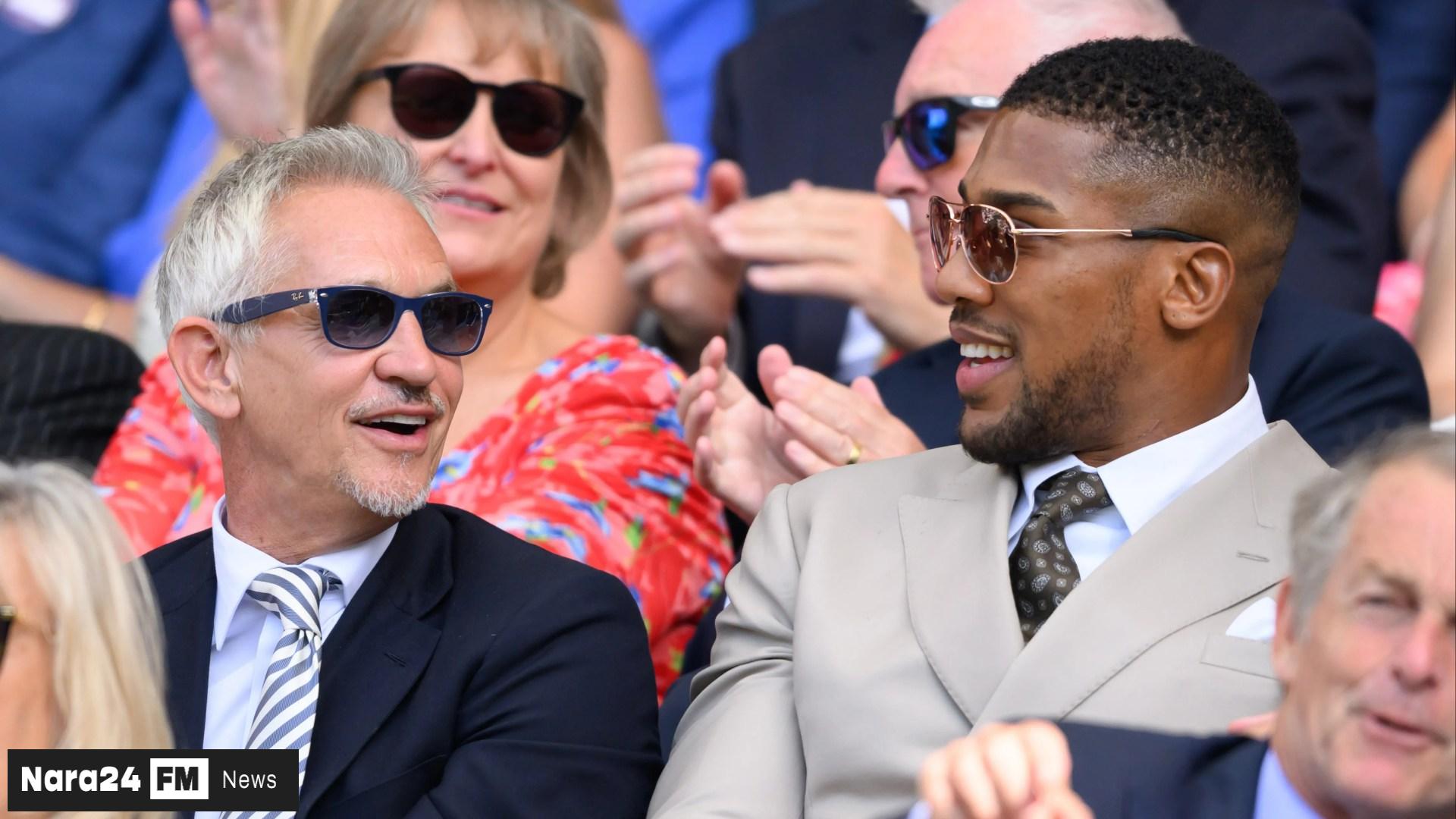 Gary Lineker Shares Hilarious Yet Uncomfortable Experience Sitting Next to Anthony Joshua at Wimbledon