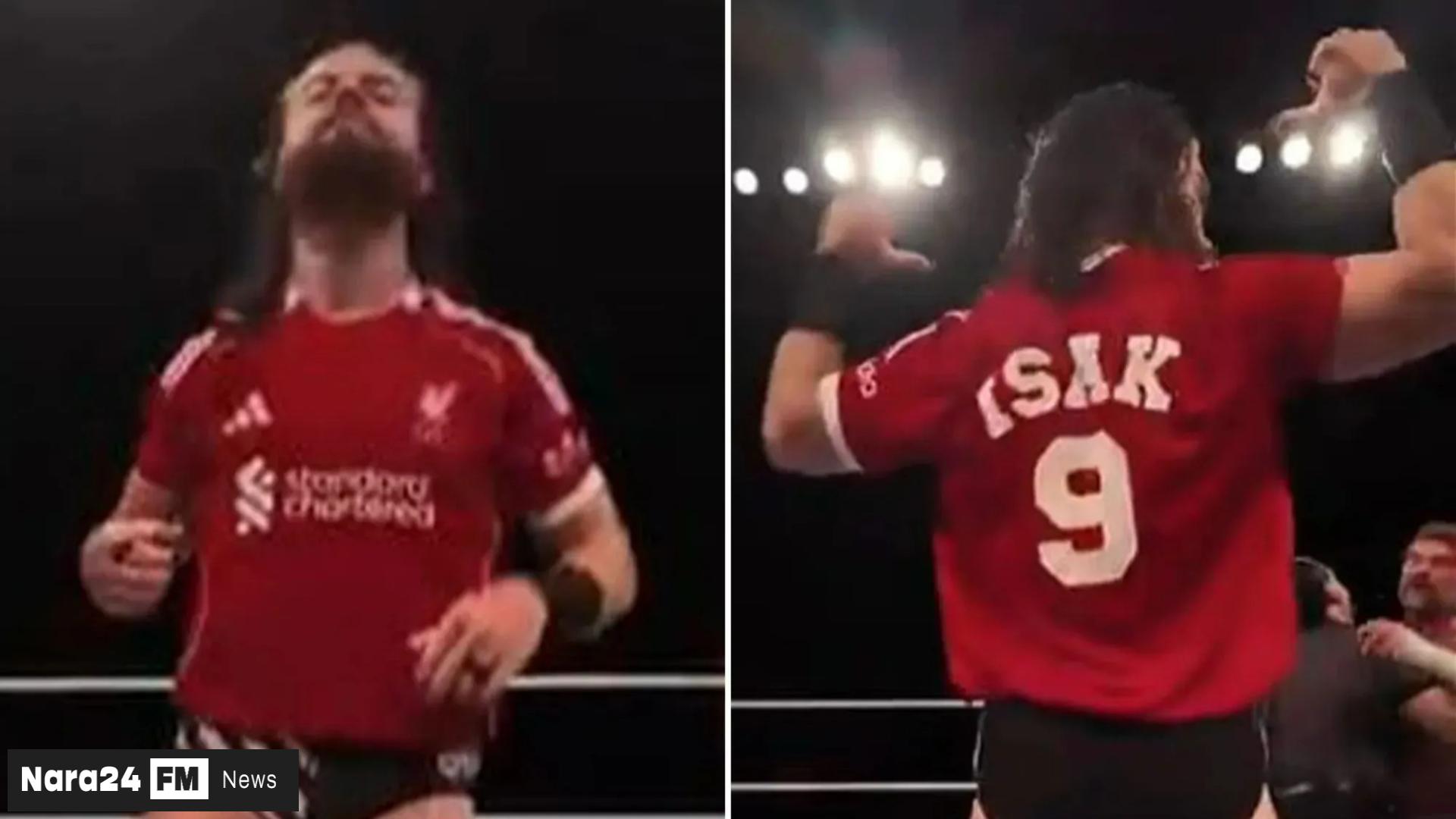 WWE Star Sparks Controversy in Newcastle with Liverpool Shirt Stunt