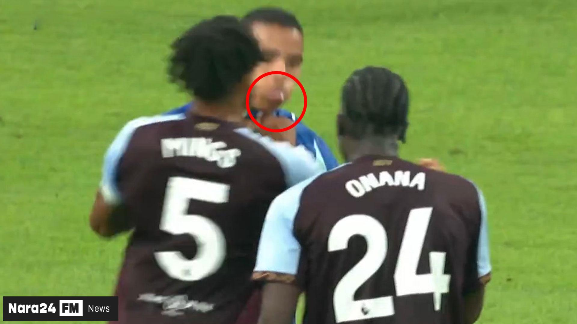 MASON GREENWOOD allegedly SPAT at Amadou Onana to spark his furious brawl with Tyrone Mings.Marseille forward Greenwood had his shirt shredded by Aston Villa defender Mings during a bust-up in a pre-season clash in France on Saturday night.
