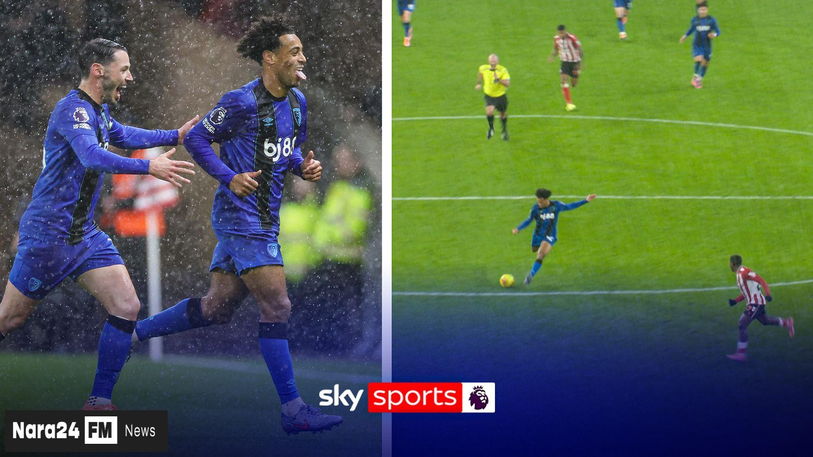 Bournemouth's Tyler Adams Stuns Sunderland With 47-Yard Stunner