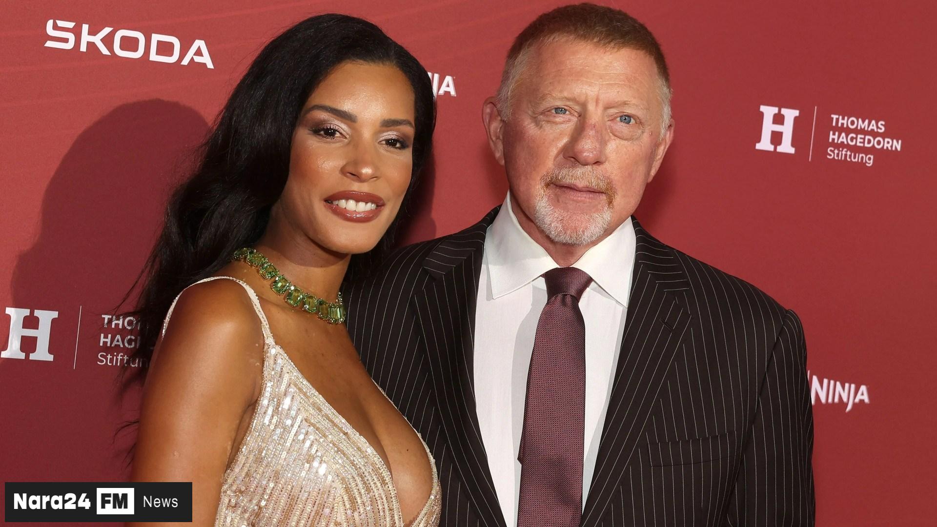 Boris Becker and His Pregnant Wife Lilian Shine at SPORT BILD Awards