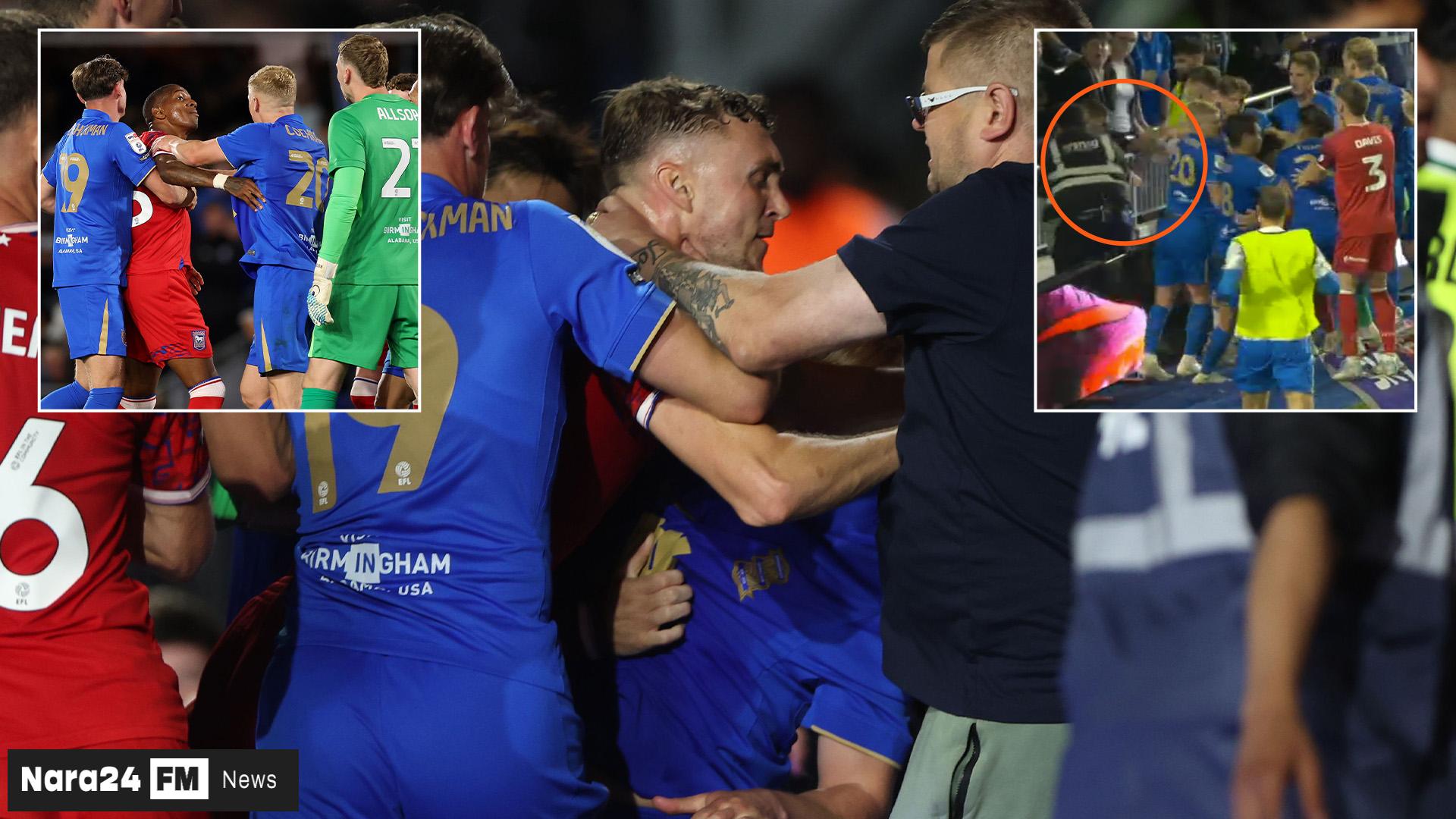 Chaos Erupts in Championship Opener as Fan Felled in Mass Brawl Involving Former Man Utd Star  **