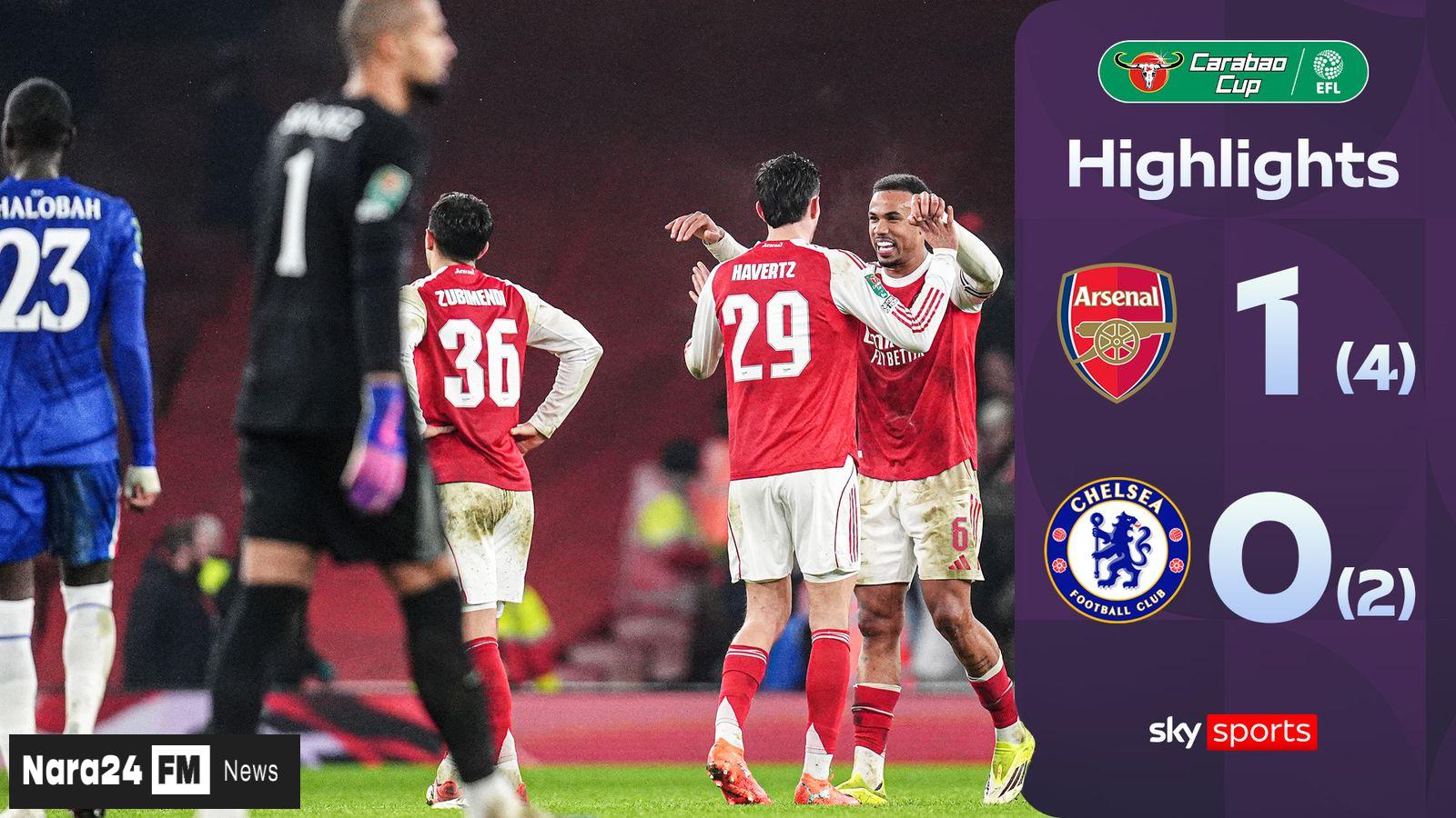 Arsenal Edges Chelsea 1-0, Secures Carabao Cup Final Spot