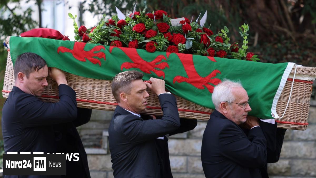 Mourners Flock to Hefin David's Funeral in Caerphilly
