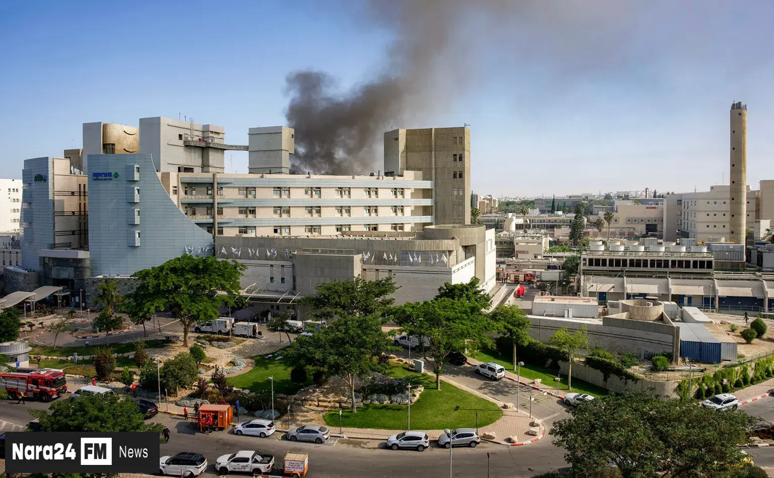 Bedside Blast Horror: Israeli Hospital Struck Amid Iranian Missile Barrage"