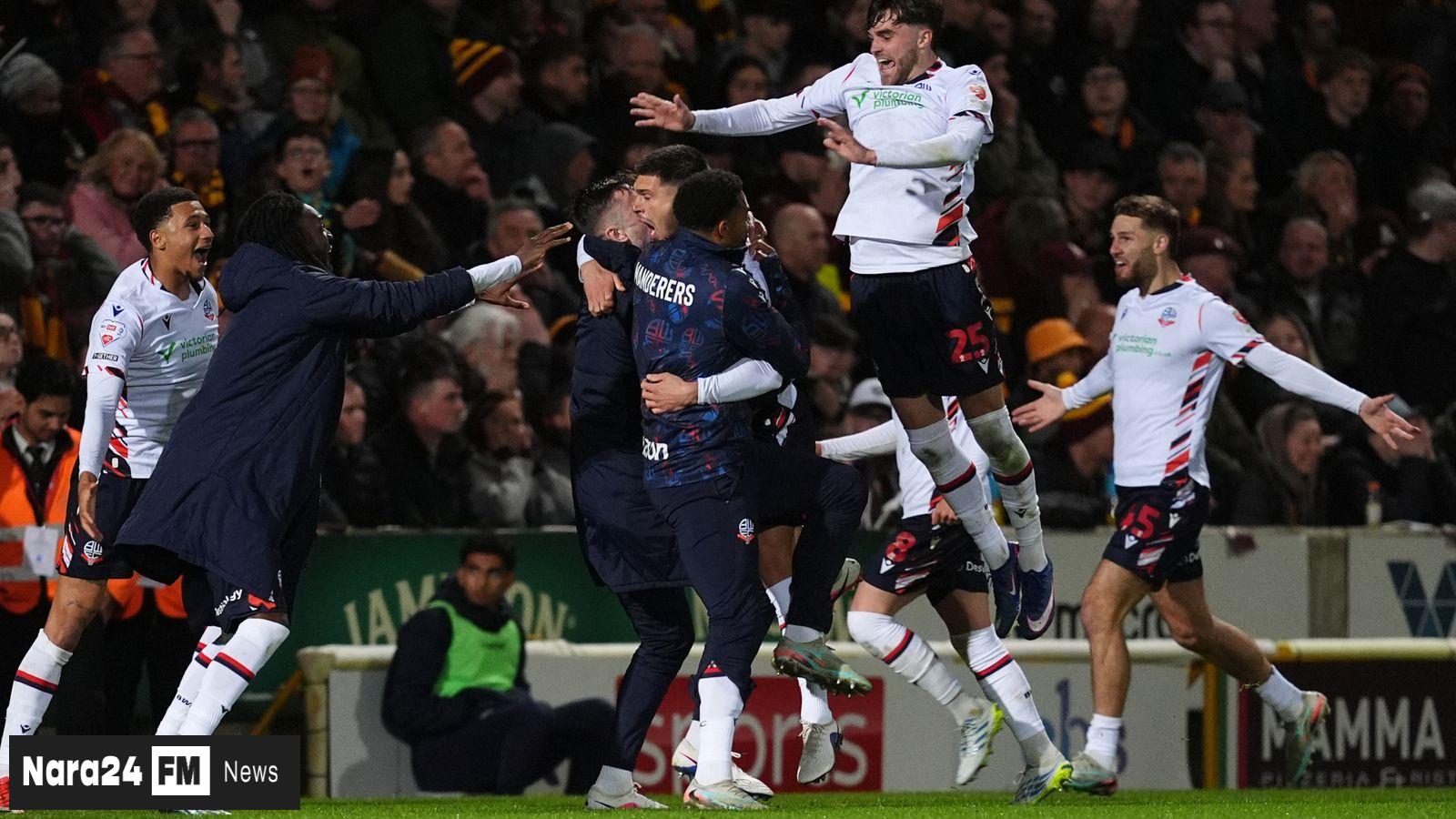 Late Strike Sends Bolton to Play‑Off Final