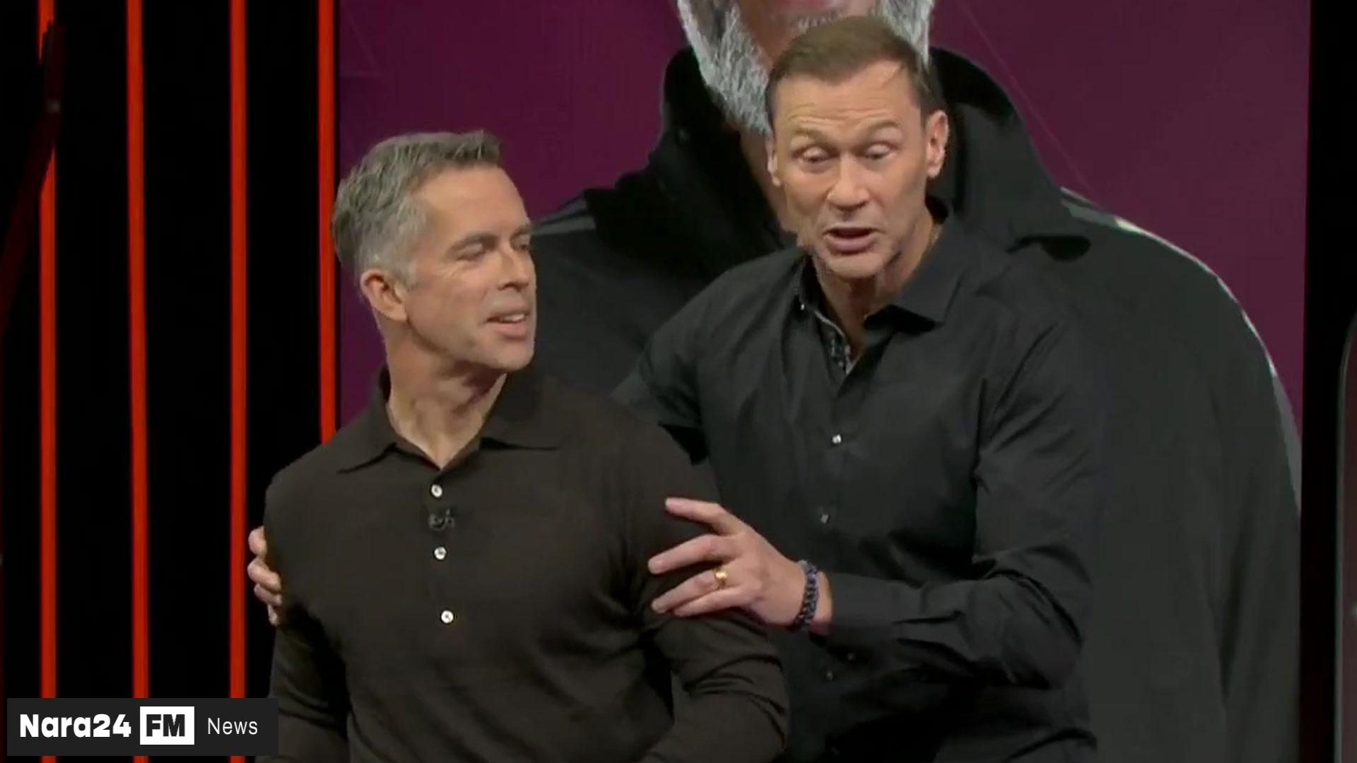 Everton Legend's Hands-On Punditry Sparks Viral Studio Moment