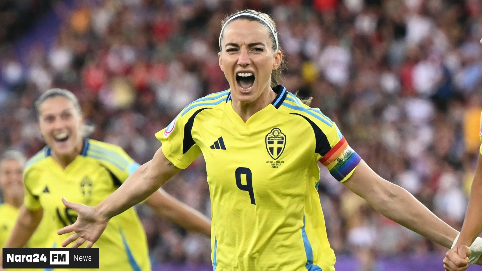 England Trails Sweden 0-2 in Women's Euros Quarter-Final Match
