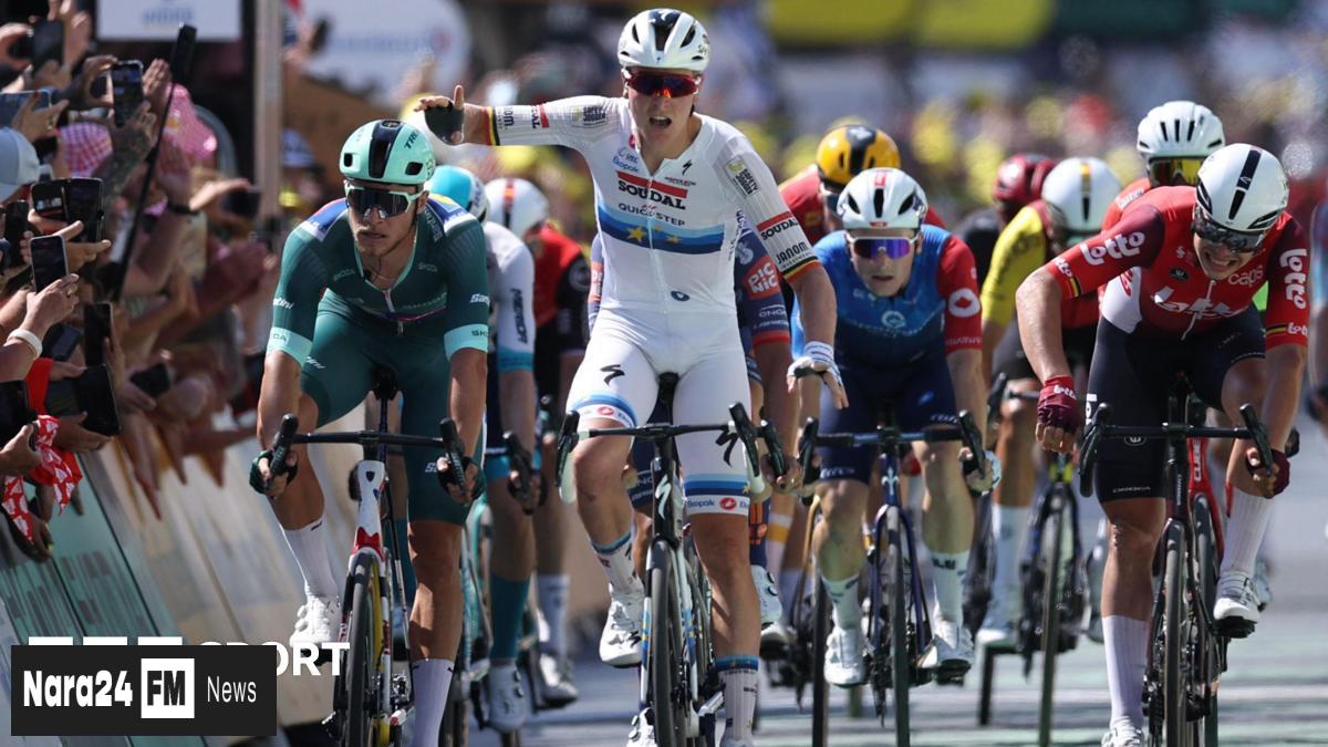 Tim Merlier Triumphs in Stage Nine of Tour de France, Denying Van der Poel’s Breakaway Dream