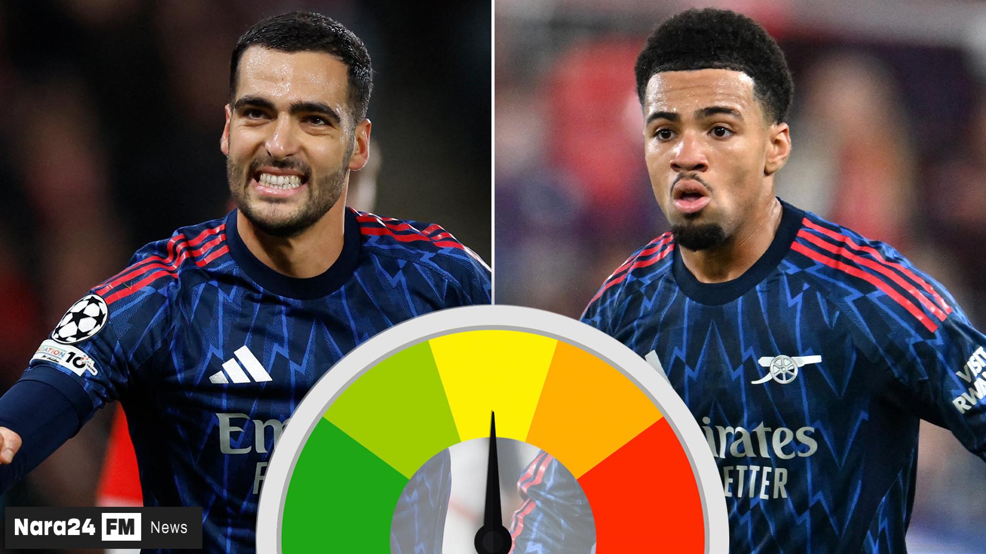 Arsenal Player Ratings: Merino Shines with Double as Nwaneri Struggles Against Slavia Prague