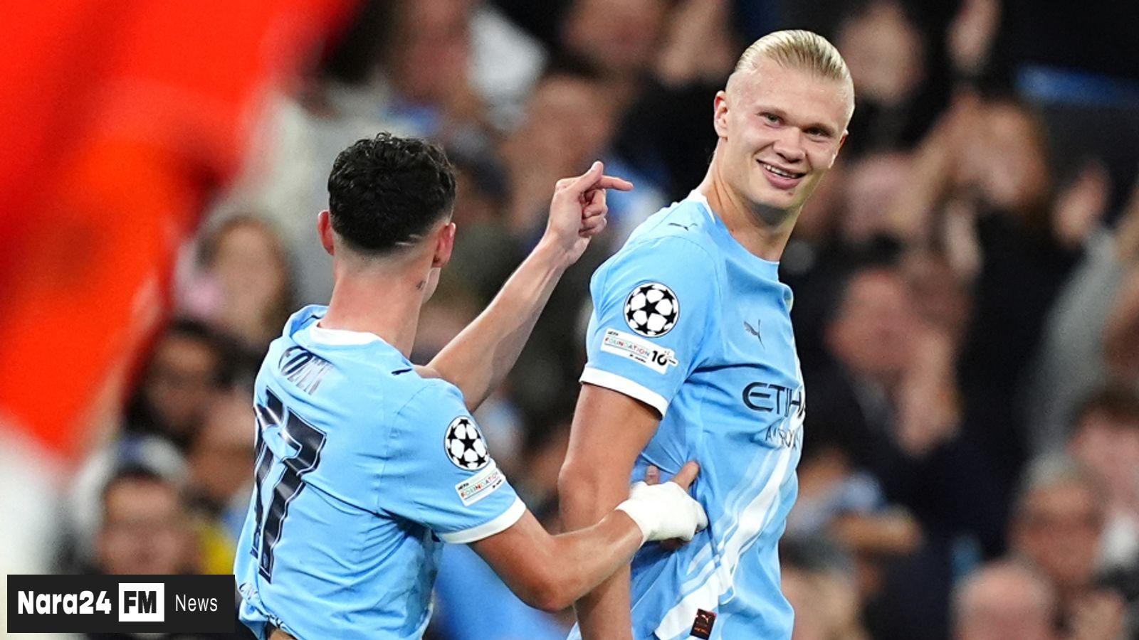 Haaland Makes History as Manchester City Overpower 10-Man Napoli