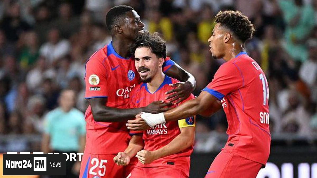 PSG edge Nantes behind debutant's late strike