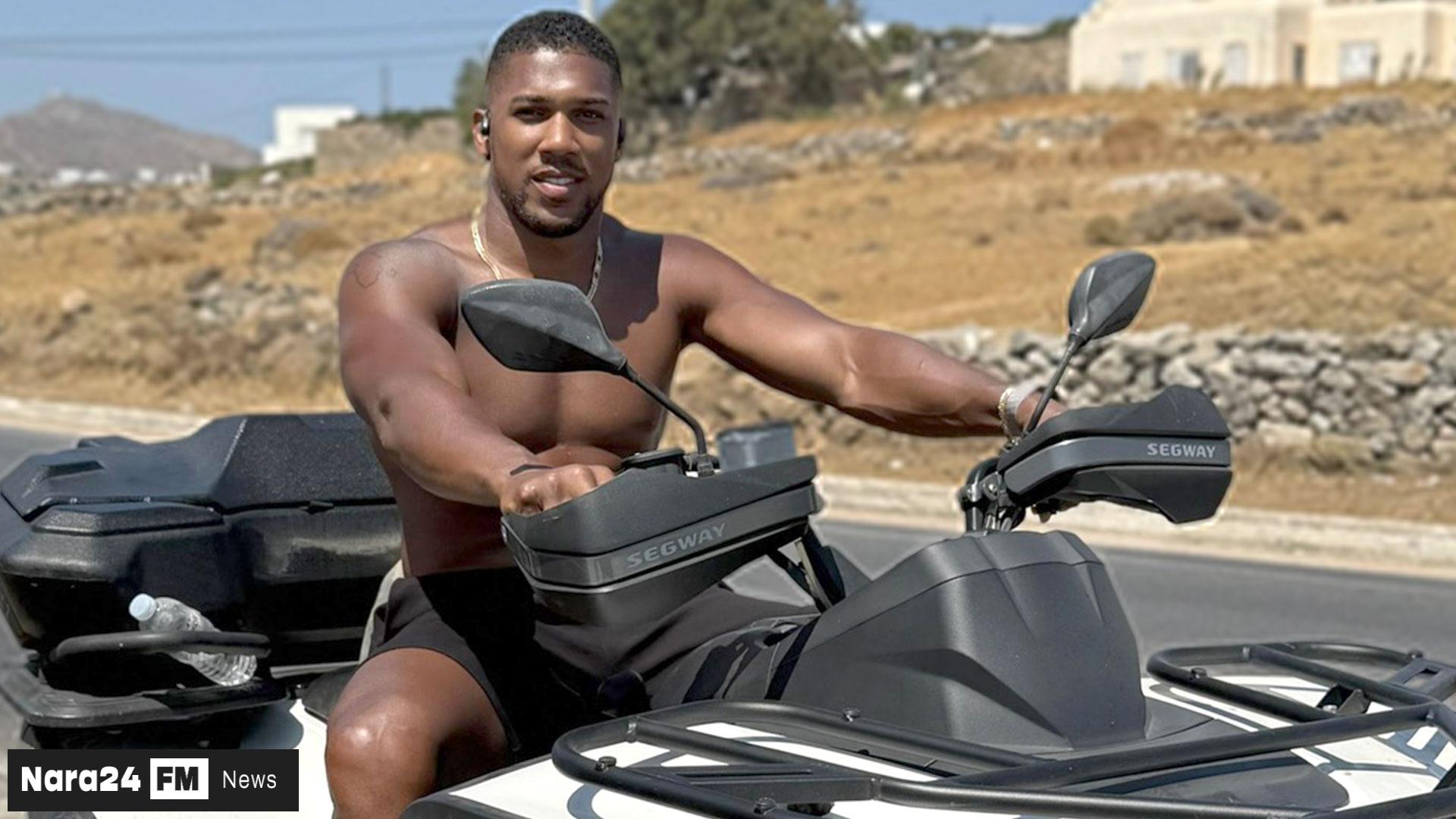 Anthony Joshua's Vibrant Mykonos Escape: Quad Bikes, Raps, and Fan Frenzy