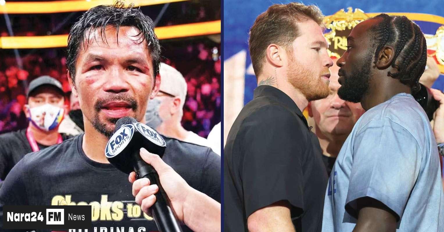Pacquiao Weighs In on Crawford's Chances Against Canelo in Two Words