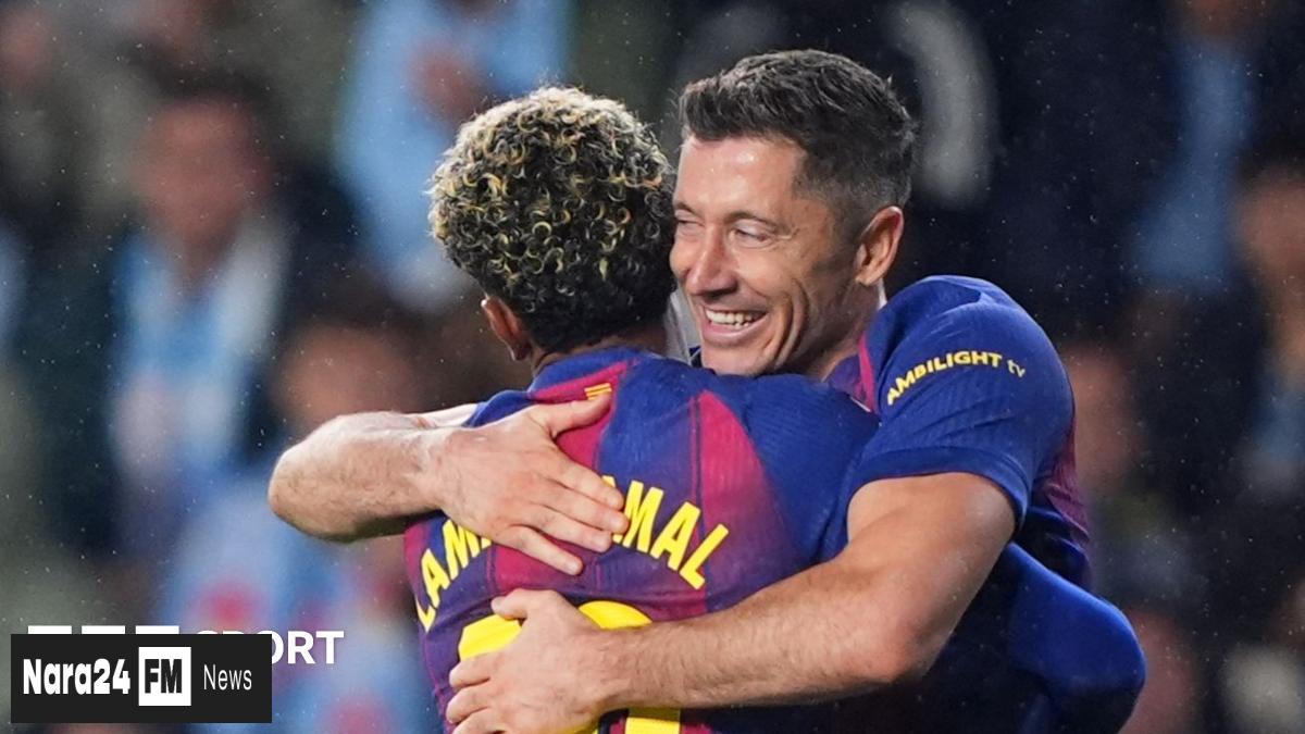 Barcelona Overcomes Celta Vigo with Lewandowski's Stellar Performance, Closes Gap on Real Madrid