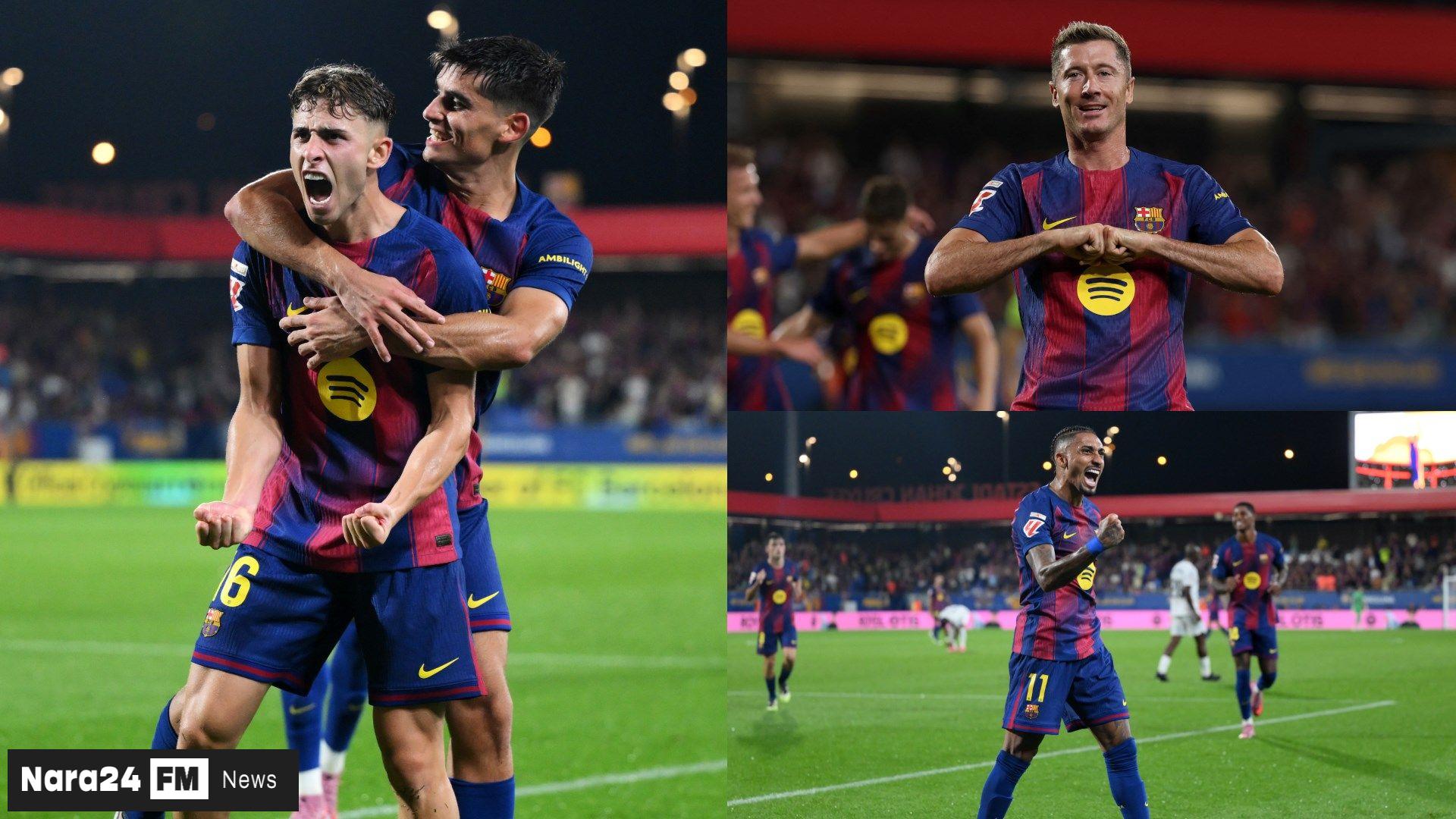 Barcelona Crush Valencia 6-0 to Send Title Title Challenge Message