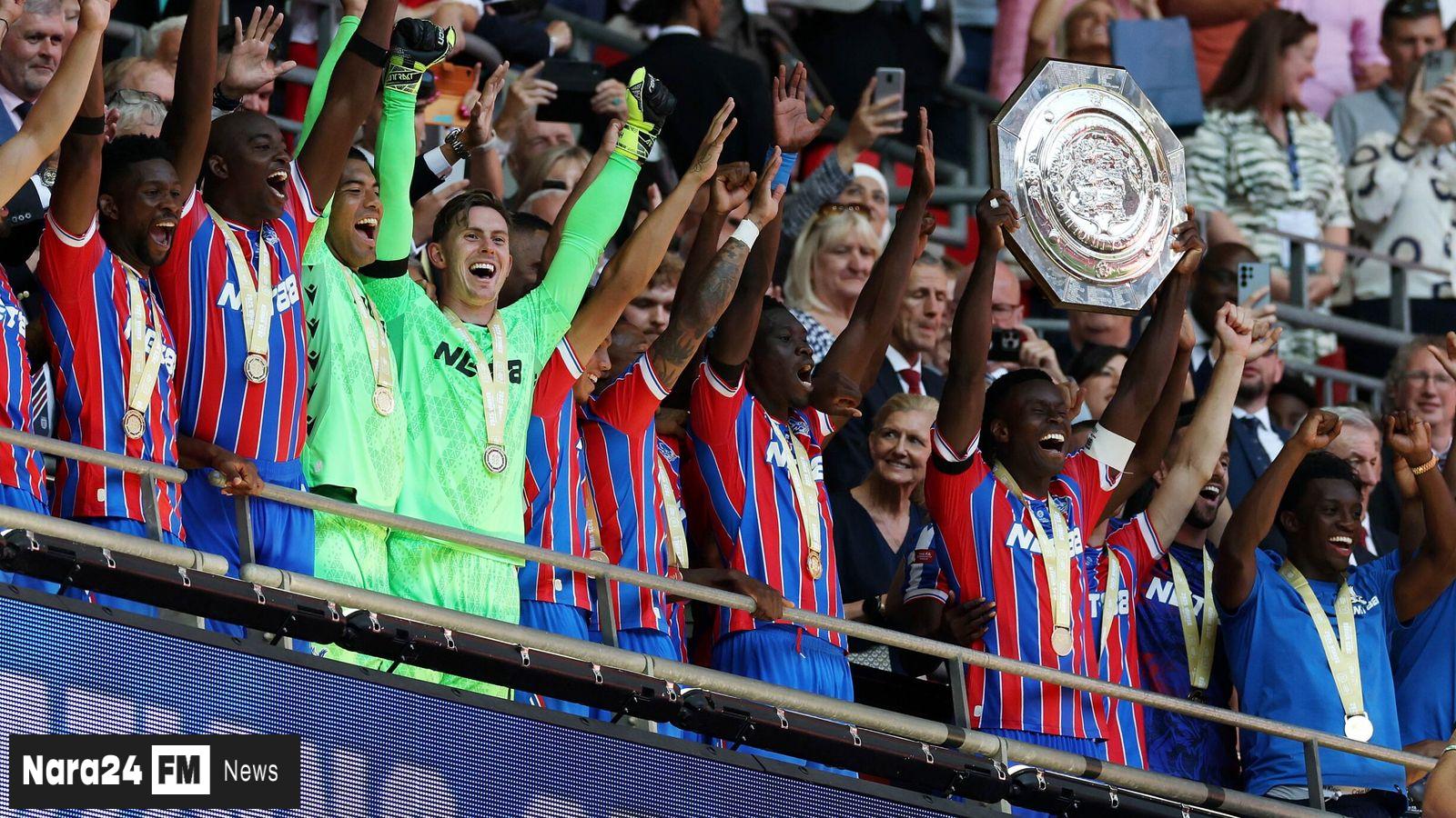 Something like "Eagles Soar at Wembley: Palace Edges Liverpool in Thrilling Community Shield Shootout"

For the