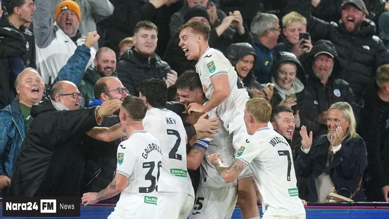 Swansea City Stuns Nottingham Forest with Late Heroics in Carabao Cup Thriller

###